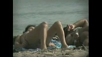 beach on a voyeur Hot blonde getting her pussy fisted by sexy babe
