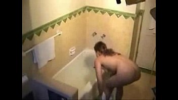 spy cute sister playing shower pussy on in girlfriend Cums inside her and she said no