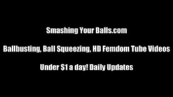 mature women ball busting Thin vs huge cock