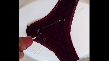 panties eating cum in Women surprised by secret tranny